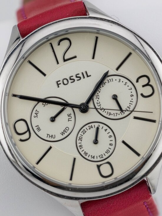 Fossil BQ3249 Genuine Leather Band Quartz Analog Women\'s Watch New Battery main image 9